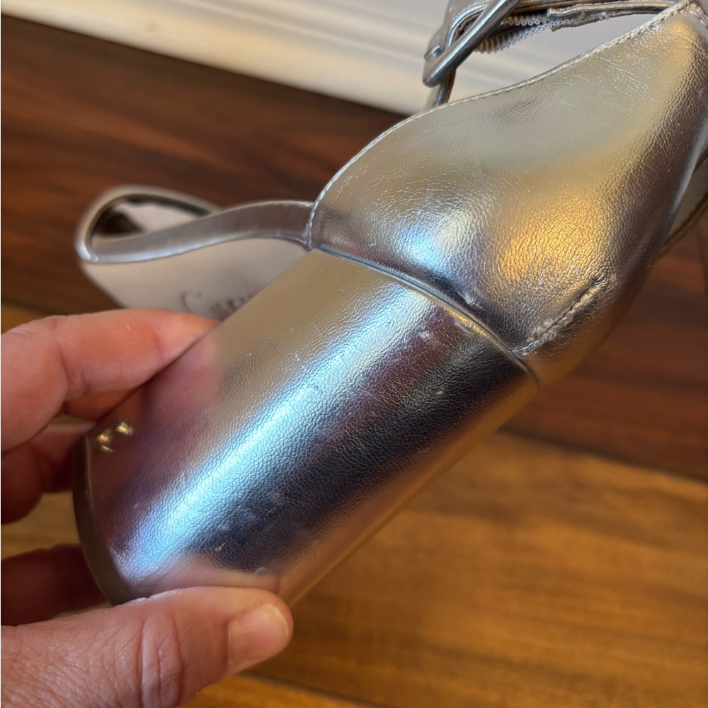 Circus by Sam Edelman Silver Women's Chunky Heels Size 8.5 - Picture 10 of 16